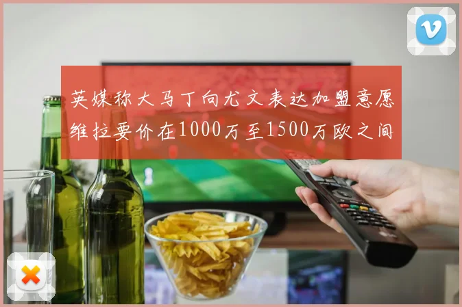 英媒称大马丁向尤文表达加盟意愿维拉要价在1000万至1500万欧之间
